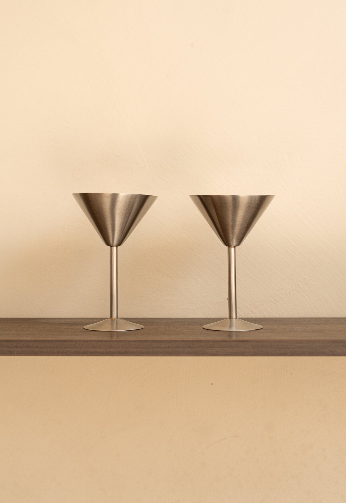 Two champagne coupes