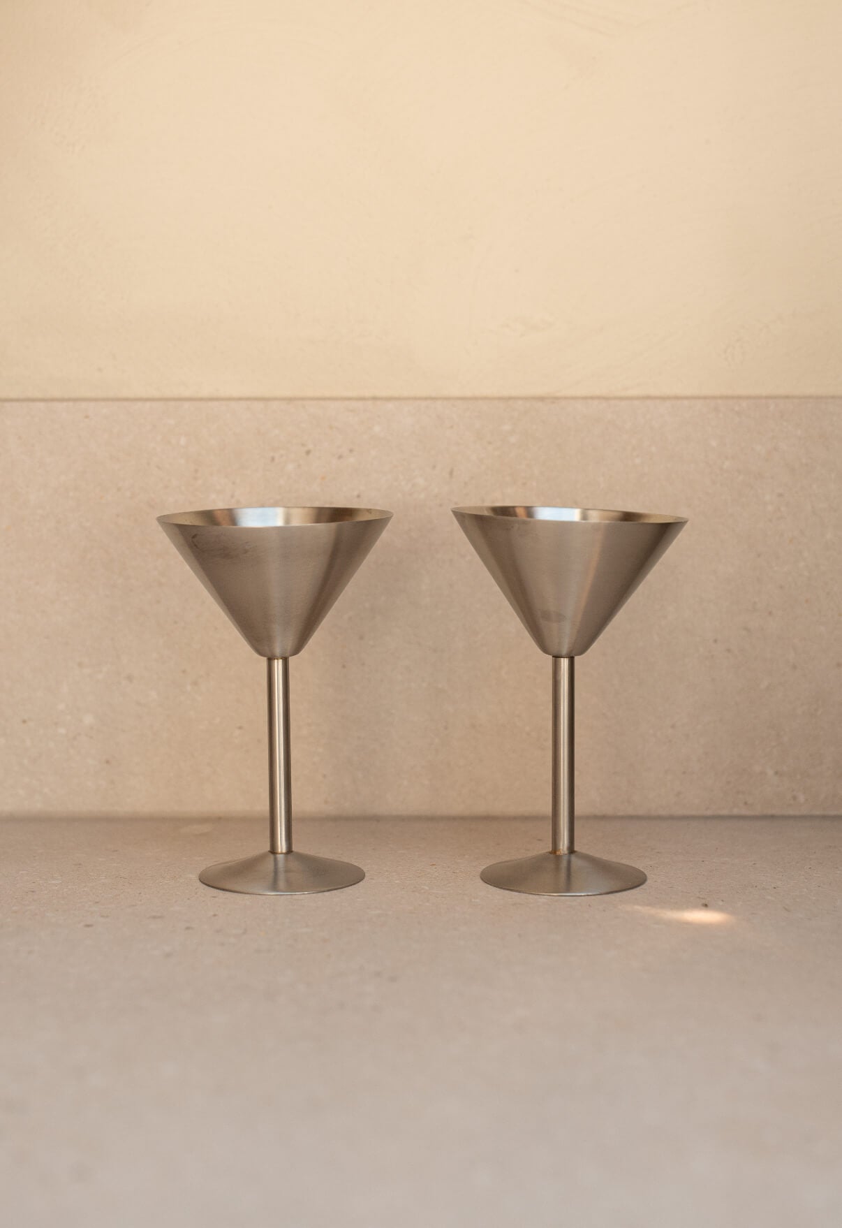 Two champagne coupes