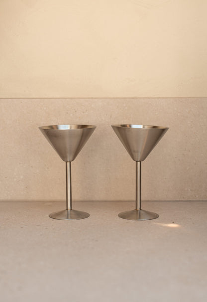 Two champagne coupes