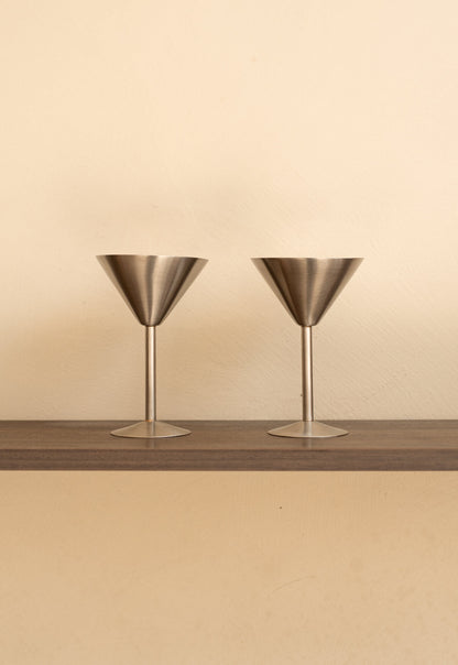 Two champagne coupes